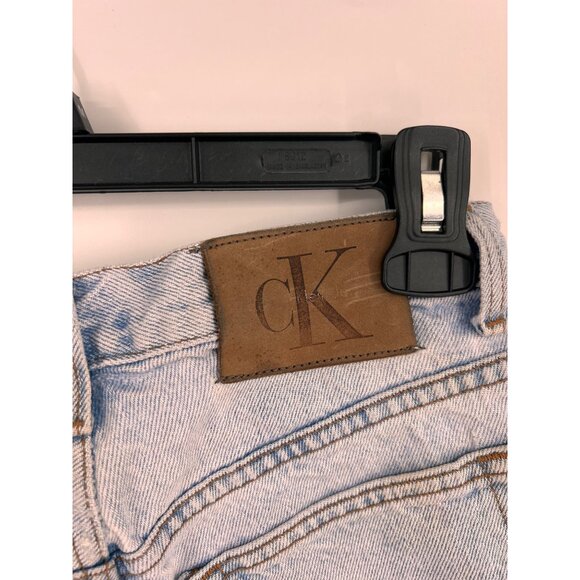 Vintage Calvin Klein Cutoff Jean Shorts Light Wash Size 3 Made in USA - Picture 7 of 7